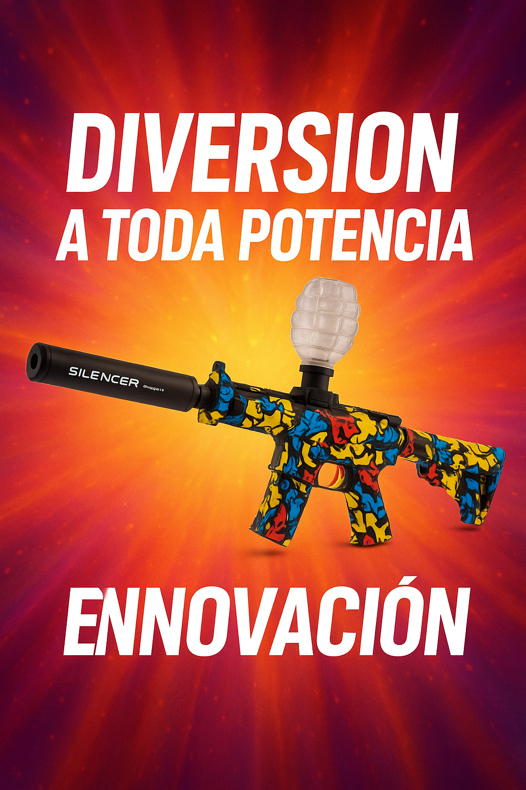 PISTOLA HIDROGEL M416 F11568