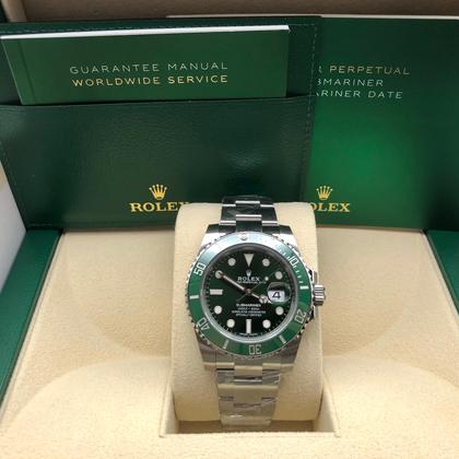 ROLEX SUBMARINER PLATEADO-VERDE