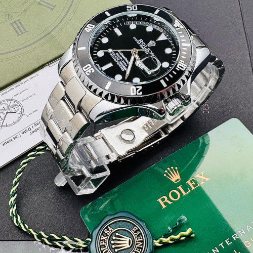 ROLEX SUBMARINER PLATEADO-NEGR0