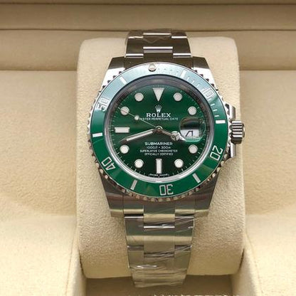 ROLEX SUBMARINER PLATEADO-VERDE