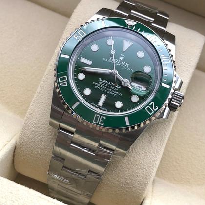 ROLEX SUBMARINER PLATEADO-VERDE