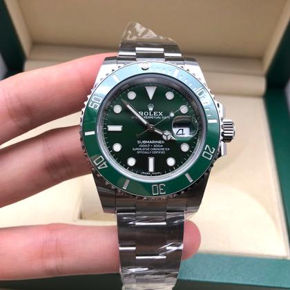 ROLEX SUBMARINER PLATEADO-VERDE