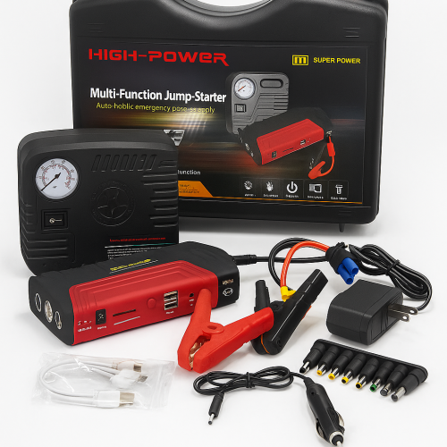 JUMPER DE BATERÍA Y COMPRESOR TM15