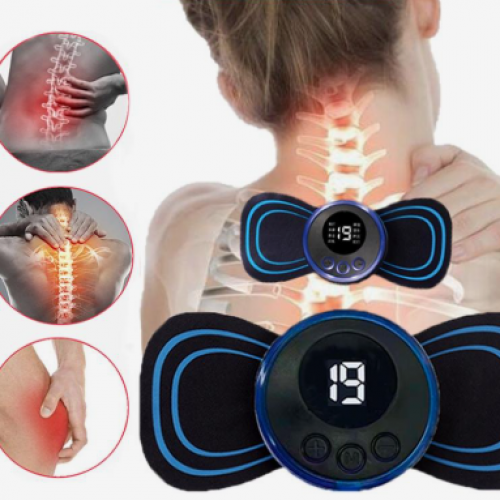 Masajeador de cuello EMS Parche adhesivo para masaje cervical recargable.