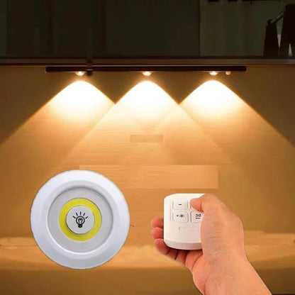 SET DE 3 LUCES LED CON CONTROL REMOTO