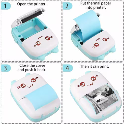 MINI IMPRESORA PORTATIL AZULES