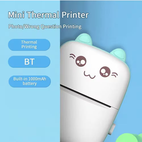 MINI IMPRESORA PORTATIL AZULES