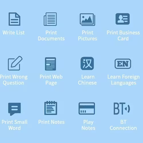 MINI IMPRESORA PORTATIL AZULES