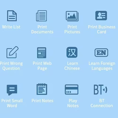 MINI IMPRESORA PORTATIL AZULES