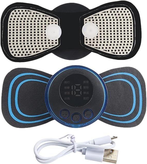 Masajeador de cuello EMS Parche adhesivo para masaje cervical recargable.